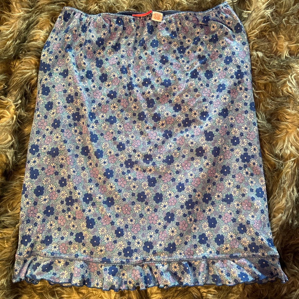 ⭒ adorable floral maternity skirt